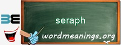 WordMeaning blackboard for seraph